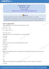 Đề thi học kì 2 Hóa 10 Cánh diều - Đề 3